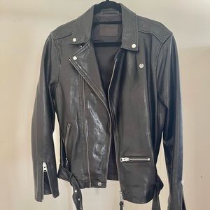 All saints Wick leather biker
